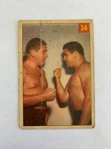 1954-55 Parkhurst Wrestling #34 Yvon Robert - RARE & VINTAGE ! - Picture 1 of 2