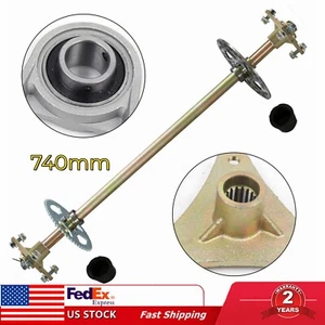 29 1/8" für Go Kart Cart ATV Hinterachse Kit Welle Radnabe Bremsscheibe - Bild 1 von 12