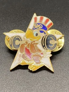 Limited Edition 1984 Los Angeles Olympics Sam the Eagle Pin Weightlifting - Picture 1 of 2
