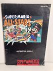Super Mario All Stars Snes Super Nintendo Instruction Booklet Manual Only