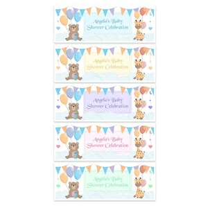 PERSONALISIERTE BABYPARTY NAMENSBANNER GESCHLECHT ENTHÜLLEN PARTY DEKORATION - Bild 1 von 6