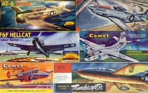 REPRODUCTION DECALS FOR VINTAGE AURORA HAWK, COMET, LINDBERG, MONOGRAM AND ?: - Picture 1 of 12