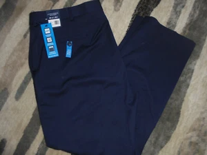NWT SADDLEBRED MOTION STRETCH COMFORT WAIST NAVY DRESS PANTS SIZE 40 X 30 - Picture 1 of 2