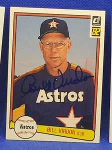 1982 DONRUSS BILL VIRDON Signed Card autograph auto AA4052 - Picture 1 of 1