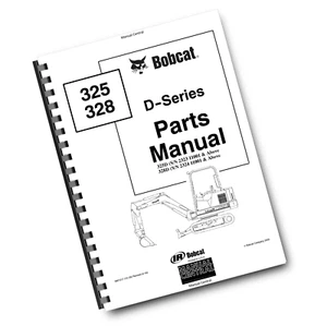 BOBCAT 325 328 D SERIES PARTS MANUAL - Picture 1 of 7