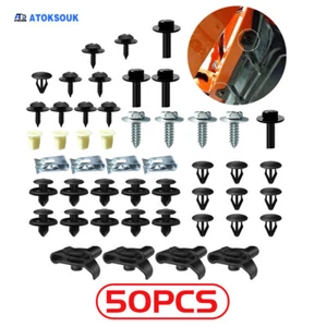 50Pcs For Toyota Avalon Engine Cover Fender Bumper Screw Clips Rivet Fastener - Picture 1 of 8