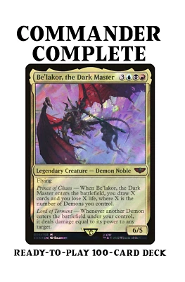 Be'lakor, the Dark Master DEMONS Warhammer 40k Magic MTG Custom Commander Deck - Image 1 of 4