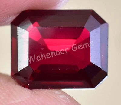 Natürlich Pyrop Granat 8.45 Karat Smaragd Agl Zertifiziert Mosambik Lose - Bild 1 von 4