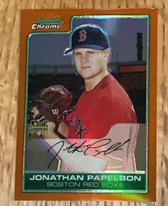 Jonathan Jon Papelbon 2006 Bowman Chrome ORANGE REFRACTOR Rookie SSP #206 #13/25 - Bild 1 von 2