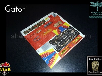 MASK M.A.S.K. Gator Ultimate Upgrade Sticker Label Kit Custom Decals