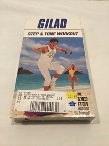 Gilad - Step & Tone Workout 1993 VHS Exercise Cardio Aerobics NEW/SEALED - Picture 1 of 4