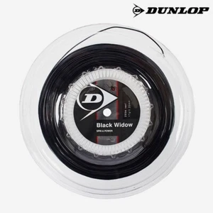 Dunlop Black Widow 1.21mm/1.26mm 200m Tennis Racquet Racket String Black NWT - Picture 1 of 5