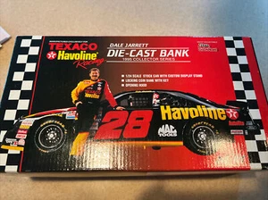 Dale Jarrett #28 Texaco Havoline 1/24 Racing Champions NASCAR Diecast Bank 1995 - Imagen 1 de 3