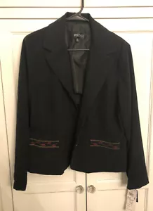 Woman’s Black Blazer 16 Plus Size New Machine Washable Stretch - Picture 1 of 7