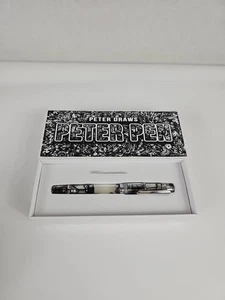 Narwhal Peter Draws Exclusive Edition Fountain Pen (F Fine Nib) Clear Grey USED - Picture 1 of 24