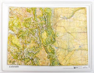 Mapa en relieve elevado de Colorado - Imagen 1 de 1