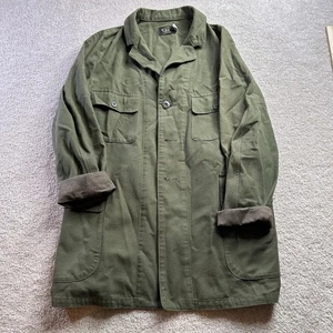 Double RRL Ralph Lauren Woman 3 100% Cotton Army Military Green Utility Jacket - Picture 1 of 5