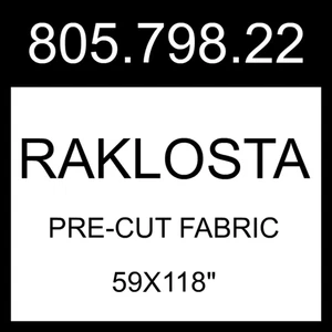 IKEA RAKLOSTA Pre-cut Fabric Blue/white 59x118" 805.798.22 - Picture 1 of 1