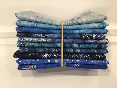 Paquete Robert Kaufman Northwoods Blues Fat Quarter - 10 piezas Foto 1 de 2