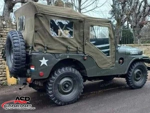 Soft Top For Jeep Willys M38A1/M38/CJ5 Fits on Cross Bows G-503 Olive Green - Picture 1 of 15