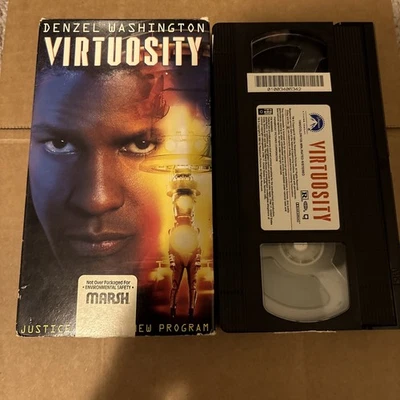 Virtuosity (VHS, 1996) Denzel Washington Thriller - Image 1 of 2