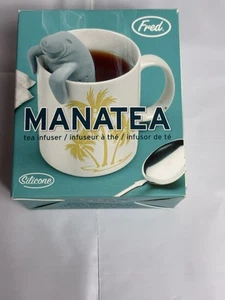 Fred Manatea Tea Infuser Florida Manatee Loose Strainer Steeper Silicone Manatee - Picture 1 of 3