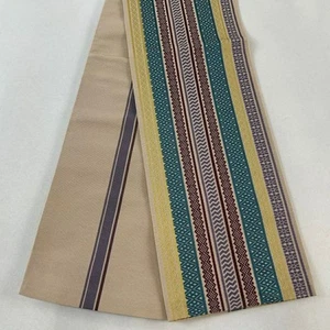 JAPANISCHER KIMONO GÜRTEL HALBBREITE OBI HELLBRAUN REINE SEIDE FF0186 - Bild 1 von 6