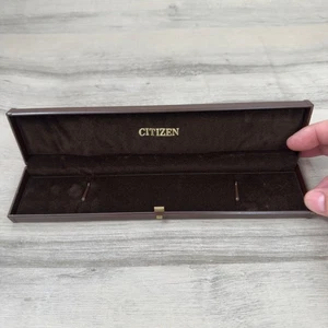 Boîte Pour Montre Citizen Vintage Avec Contre Boîte - Picture 1 of 13