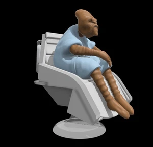 Silla de ruedas Faiza y Med-Glide para diorama de figura de 3,75 pulgadas y 6 pulgadas (1:18 y 1:12) - Imagen 1 de 4