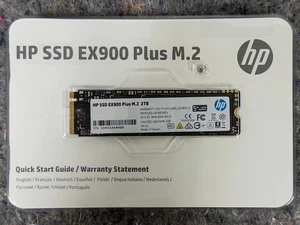 HP EX900 Plus 2TB M.2 2280 PCIe Gen 3 x4 NVMe SSD 3150MB/s Read 2600MB/s Write - Picture 1 of 5