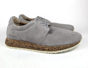 Birkenstock Wrigley Boost Sole Comfort Sneaker Shoes Grey Suede EU 42 US 9 - NEW - Picture 1 of 9
