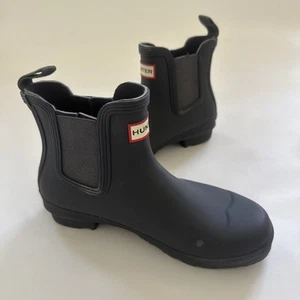 Hunter Original Chelsea Boot Waterproof Rain Boots Navy Blue Women's 7 - Picture 1 of 12