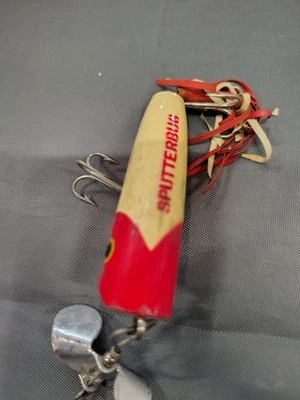 Arbogast 1/4 oz Sputterbug 1830R Surface Bass Fishing Lure A Tuff Combo  - Image 1 of 4