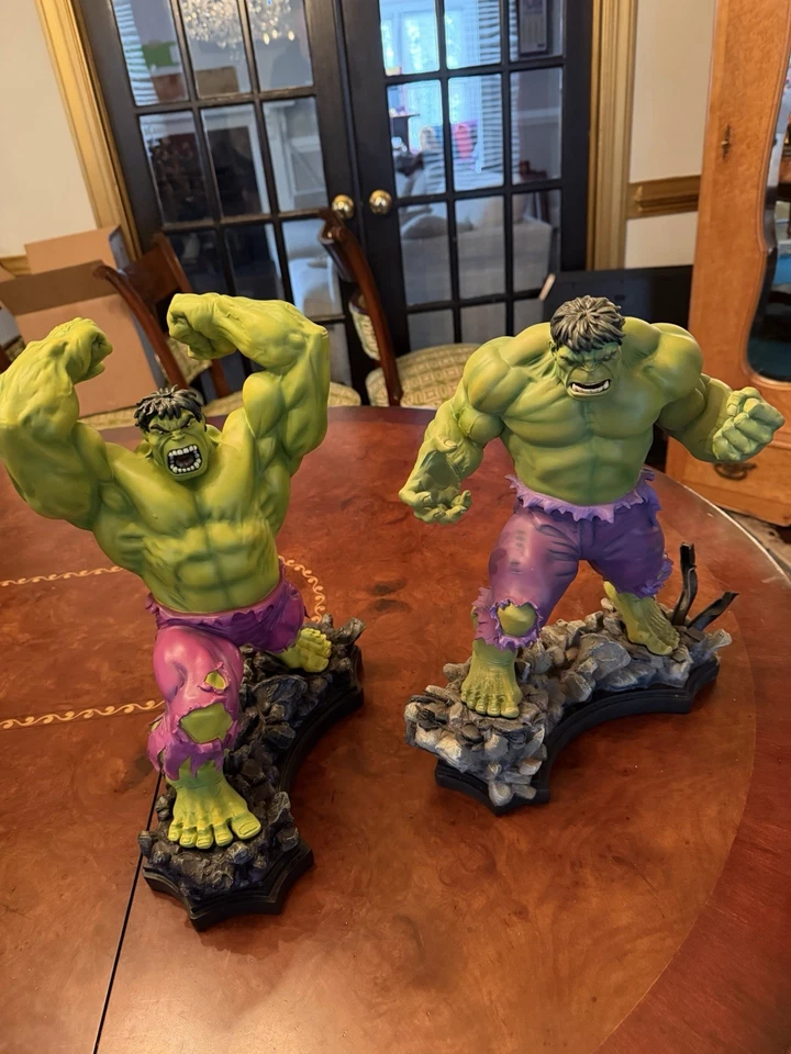 Par de estatuillas Bowen designs Hulk Smash Museum sin usar, en caja Marvel ENVÍO GRATUITO Foto 1 de 1