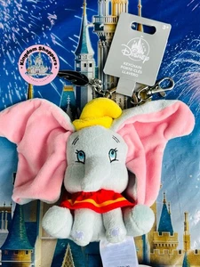 Disney Parks Bag Charm Flair Keychain New Plush Dumbo & Feather New - Picture 1 of 1