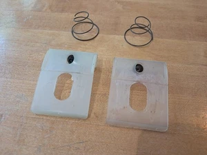 1971-1996 CHEVY GMC G10 G20 G30 VAN DOOR LOCK STRIKER PROTECTOR SHIELDS 6264488 - Picture 1 of 11