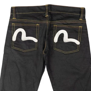 Vintage Evisu Double Gull Embroidered Japanese Denim Jeans Size W32 - Picture 1 of 8