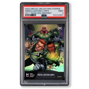 GREEN LANTERN CORPS MISPRINT 2022 DC COMICS MULTIVERSE SUPER HEROES PSA 9 - Bild 1 von 1