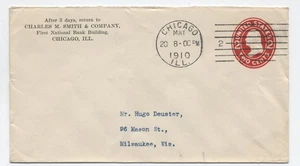 1910 Chicago IL Zeitmarkiermaschinenstempel #2 PSE [6078.42] - Bild 1 von 3