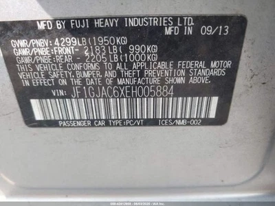 2014 Subaru Impreza ABS 控制模块泵 2.0L 二手 123K 英里 原始设备制造商 — 第 1/4 张图片