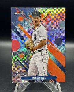 🔥Jackson Jobe RC 2025 Topps Finest Common Checkerboard X-Fractor Detroit Tigers - Imagen 1 de 2