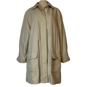 London Fog Limited Edition Tan Trench Coat Flannel Liner Flap Pockets Plus 18 - Picture 1 of 17