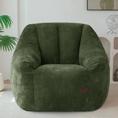Silla Bean Bag, sofá Bean Bag con relleno, acogedora silla de salón para adultos... Foto 1 de 4