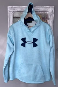 Under Armour Hoodie XL Aqua Green Storm Sweater Sweatshirt Loose Coldgear - Bild 1 von 5