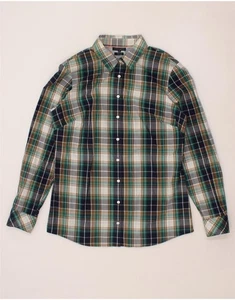 TOMMY HILFIGER Womens Slim Fit Shirt US 12 Large Multicoloured Check BP17 - Picture 1 of 3
