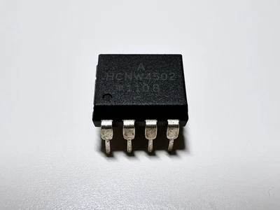 5PCS HCNW4502 Agilent High Speed Logic Gate Optocoupler 1Mbd 5000Vrms DIP-8 - Image 1 of 4