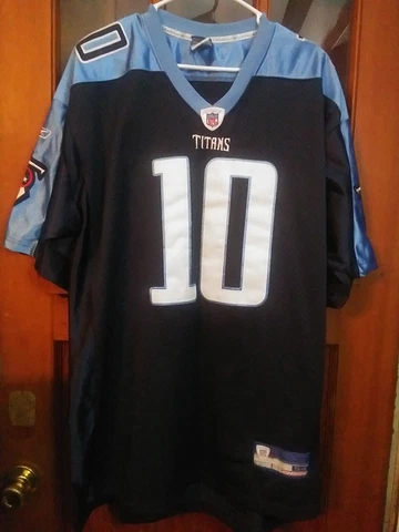 Reebok NFL Equipment On Field Jersey Tennessee Titans Young #10 Stitched Size 54 Cover