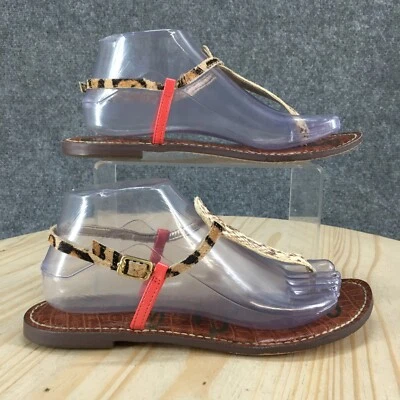 Sam Edelman Sandals Womens 8M Gigi Slingback Multicolor Leather Snakeskin Casual - Image 1 of 4