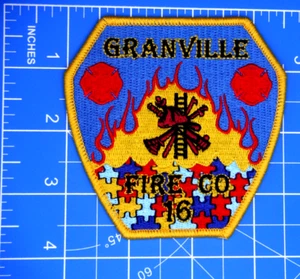Granville Pennsylvania Fire Company Station 16 Autism Awareness patch - Picture 1 of 3
