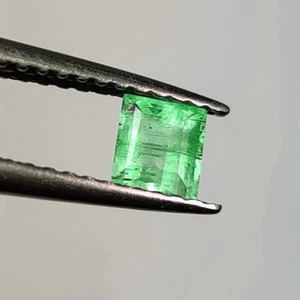 0.33 CT - Natural Zambian Emerald Good Luster Green Square Cut - 5622 - Picture 1 of 2